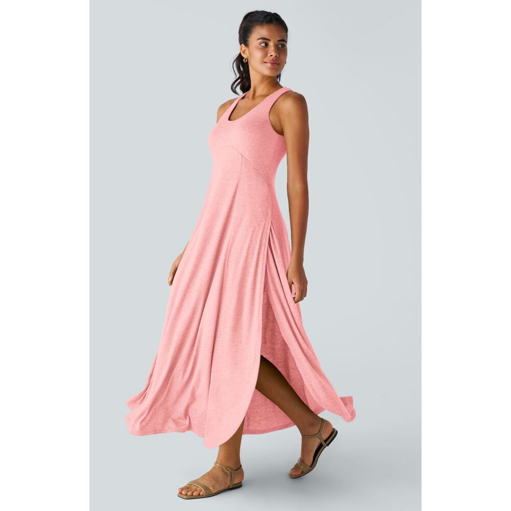 HALARA Pink Maxi Tank Dress
